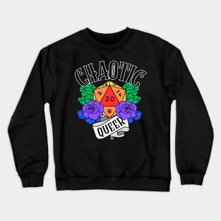 Chaotic Queer | D&D Pride Alignment Crewneck Sweatshirt